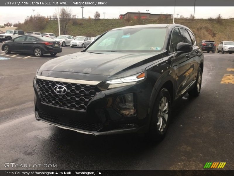 Twilight Black / Black 2019 Hyundai Santa Fe SEL Plus AWD
