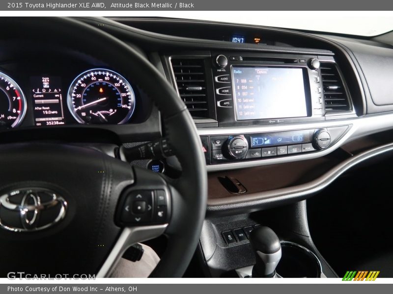 Attitude Black Metallic / Black 2015 Toyota Highlander XLE AWD