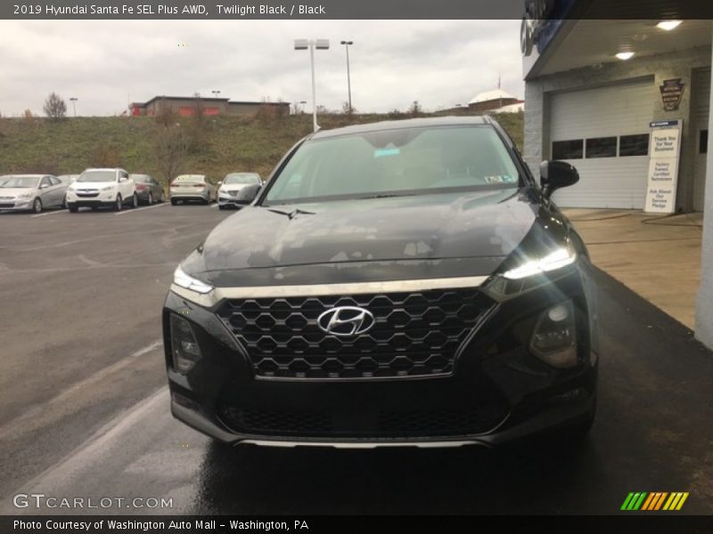 Twilight Black / Black 2019 Hyundai Santa Fe SEL Plus AWD