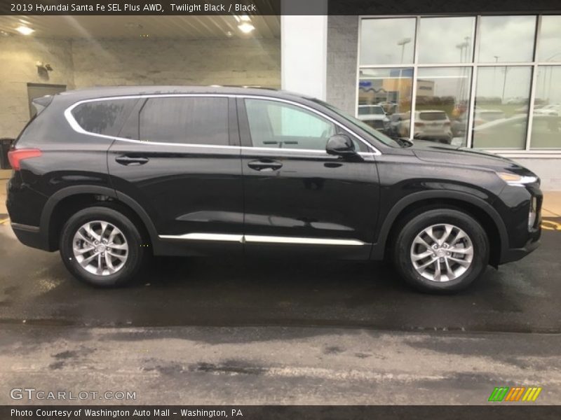 Twilight Black / Black 2019 Hyundai Santa Fe SEL Plus AWD