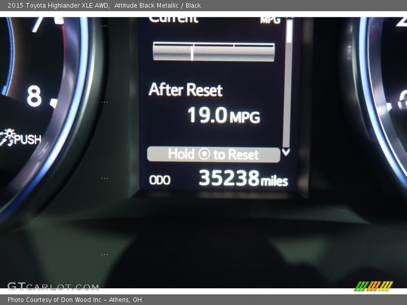 Attitude Black Metallic / Black 2015 Toyota Highlander XLE AWD