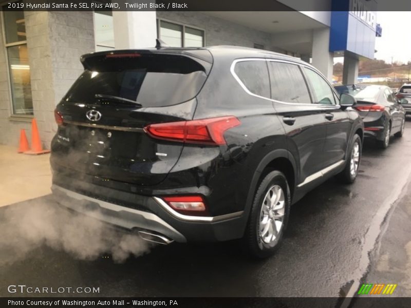 Twilight Black / Black 2019 Hyundai Santa Fe SEL Plus AWD