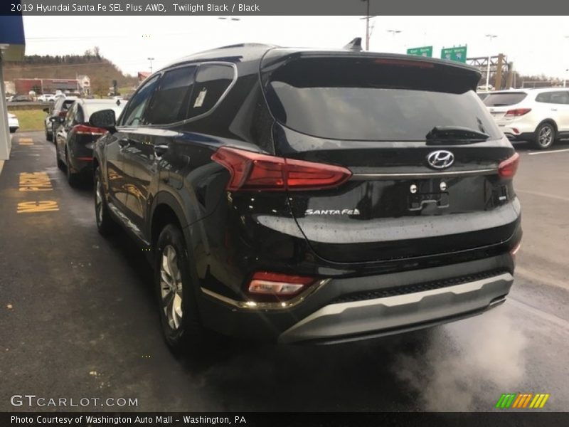 Twilight Black / Black 2019 Hyundai Santa Fe SEL Plus AWD