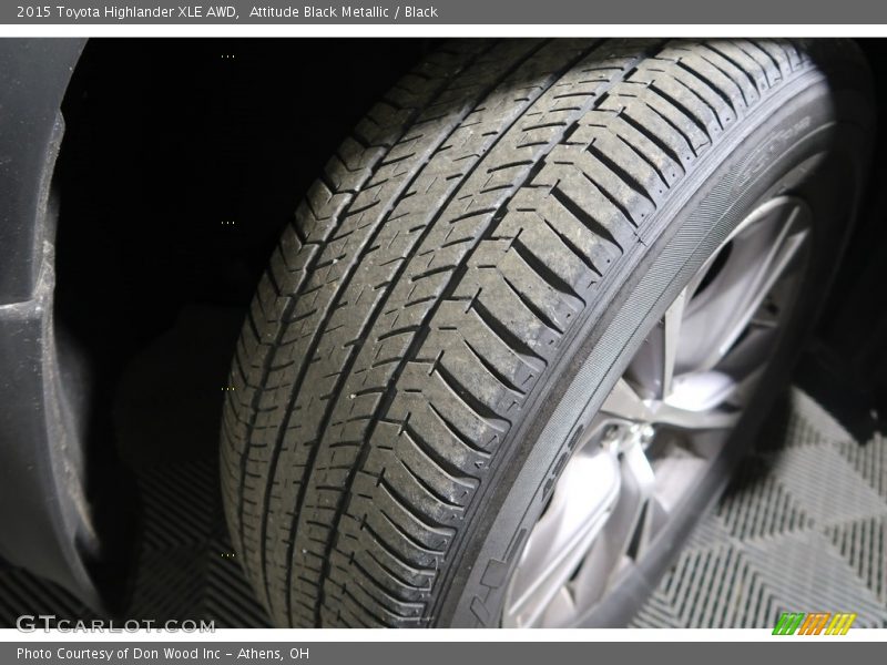 Attitude Black Metallic / Black 2015 Toyota Highlander XLE AWD