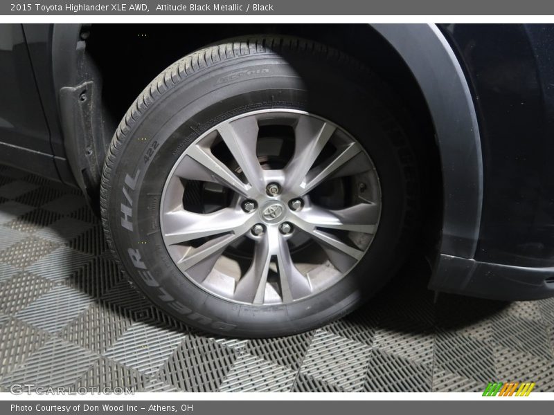 Attitude Black Metallic / Black 2015 Toyota Highlander XLE AWD
