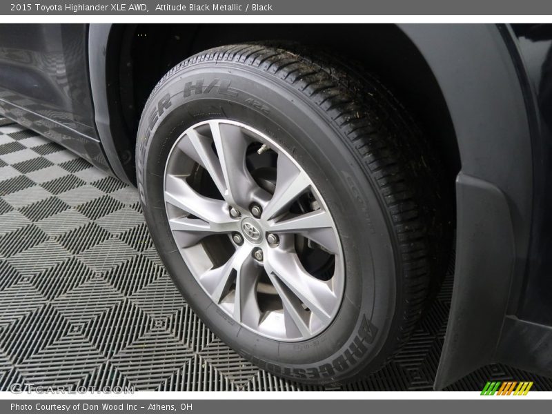 Attitude Black Metallic / Black 2015 Toyota Highlander XLE AWD