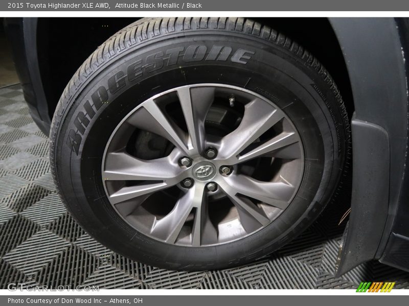 Attitude Black Metallic / Black 2015 Toyota Highlander XLE AWD