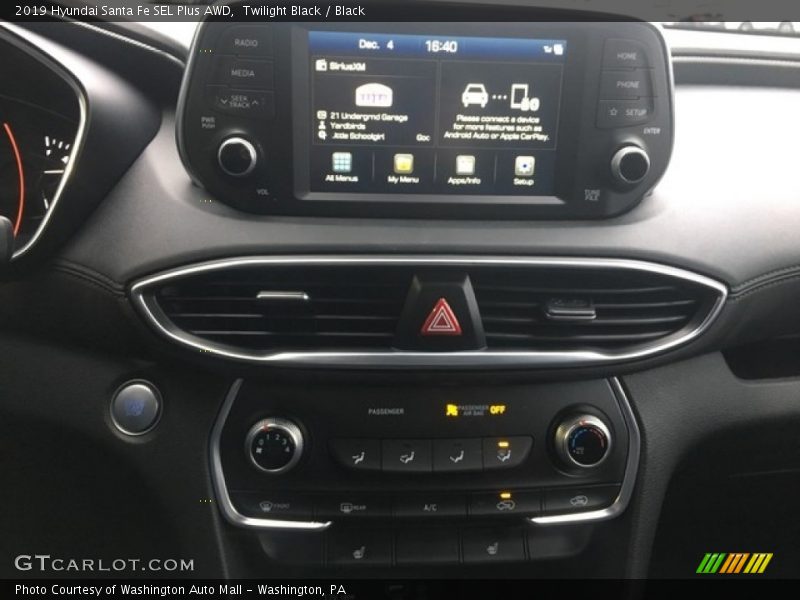 Twilight Black / Black 2019 Hyundai Santa Fe SEL Plus AWD