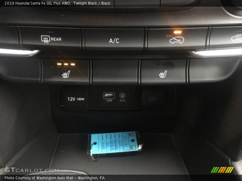 Twilight Black / Black 2019 Hyundai Santa Fe SEL Plus AWD