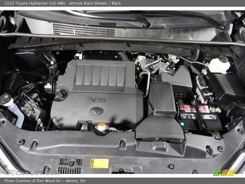 Attitude Black Metallic / Black 2015 Toyota Highlander XLE AWD