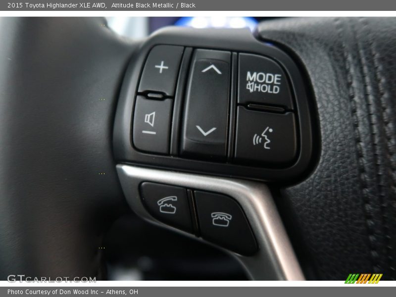 Attitude Black Metallic / Black 2015 Toyota Highlander XLE AWD