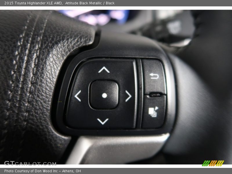 Attitude Black Metallic / Black 2015 Toyota Highlander XLE AWD
