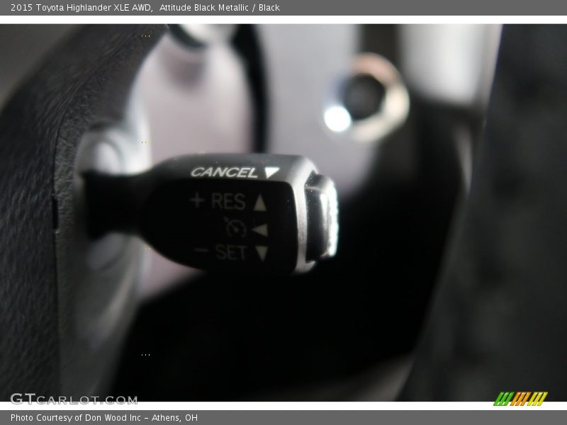 Attitude Black Metallic / Black 2015 Toyota Highlander XLE AWD