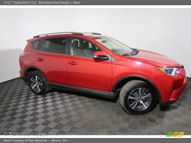 Barcelona Red Metallic / Black 2017 Toyota RAV4 XLE