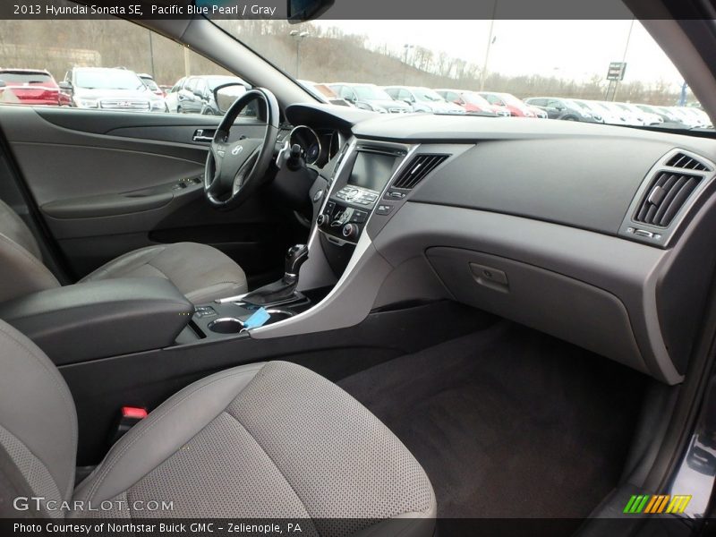 Pacific Blue Pearl / Gray 2013 Hyundai Sonata SE