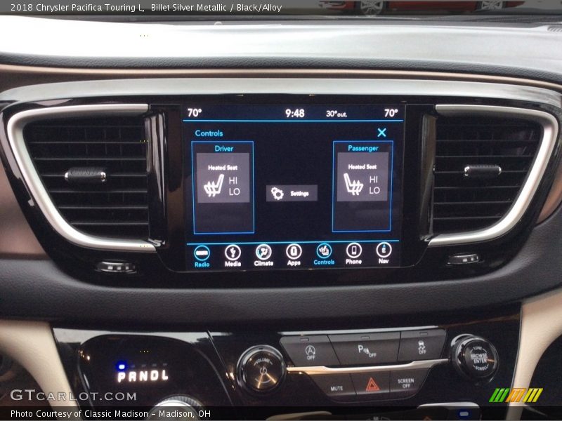 Billet Silver Metallic / Black/Alloy 2018 Chrysler Pacifica Touring L