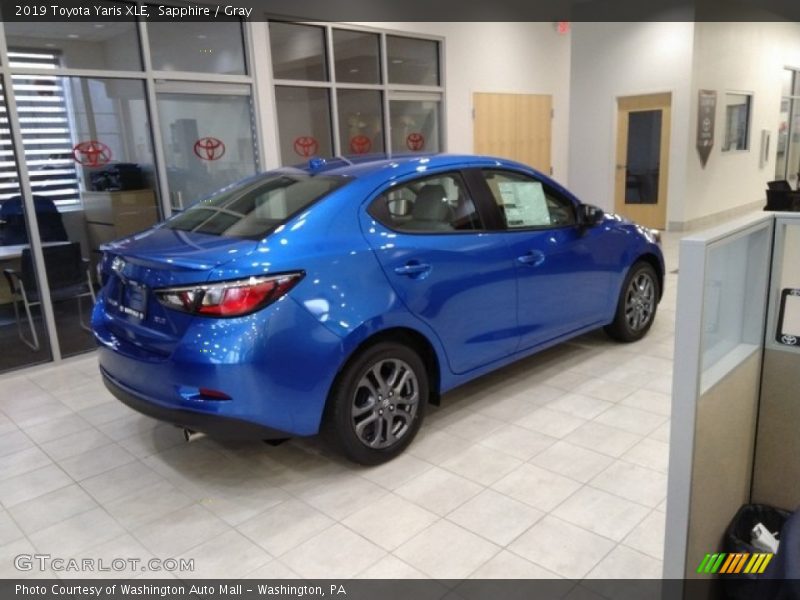 Sapphire / Gray 2019 Toyota Yaris XLE