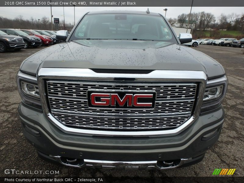 Mineral Metallic / Jet Black 2018 GMC Sierra 1500 Denali Crew Cab 4WD