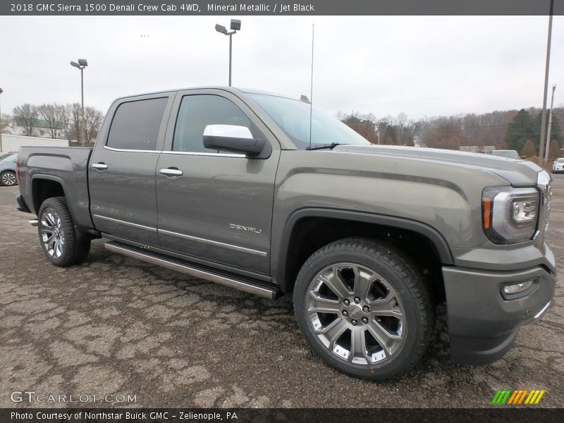 Mineral Metallic / Jet Black 2018 GMC Sierra 1500 Denali Crew Cab 4WD