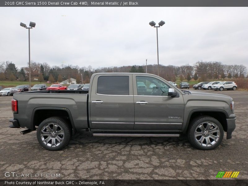 Mineral Metallic / Jet Black 2018 GMC Sierra 1500 Denali Crew Cab 4WD