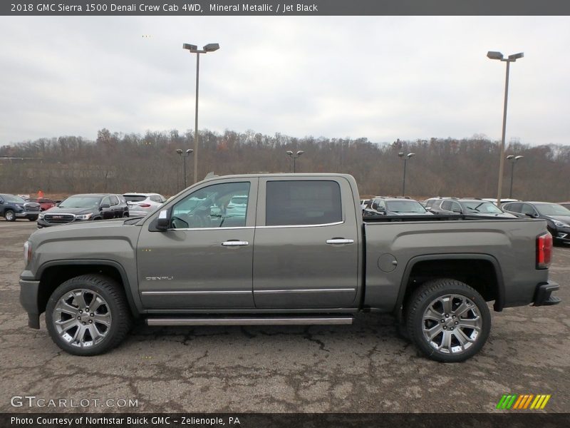 Mineral Metallic / Jet Black 2018 GMC Sierra 1500 Denali Crew Cab 4WD