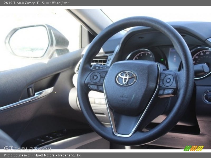 Super White / Ash 2019 Toyota Camry LE