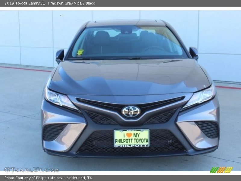 Predawn Gray Mica / Black 2019 Toyota Camry SE