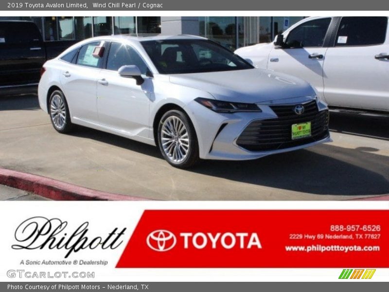 Wind Chill Pearl / Cognac 2019 Toyota Avalon Limited
