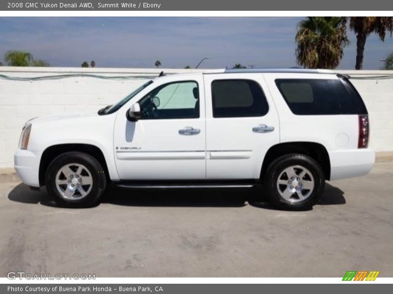 Summit White / Ebony 2008 GMC Yukon Denali AWD