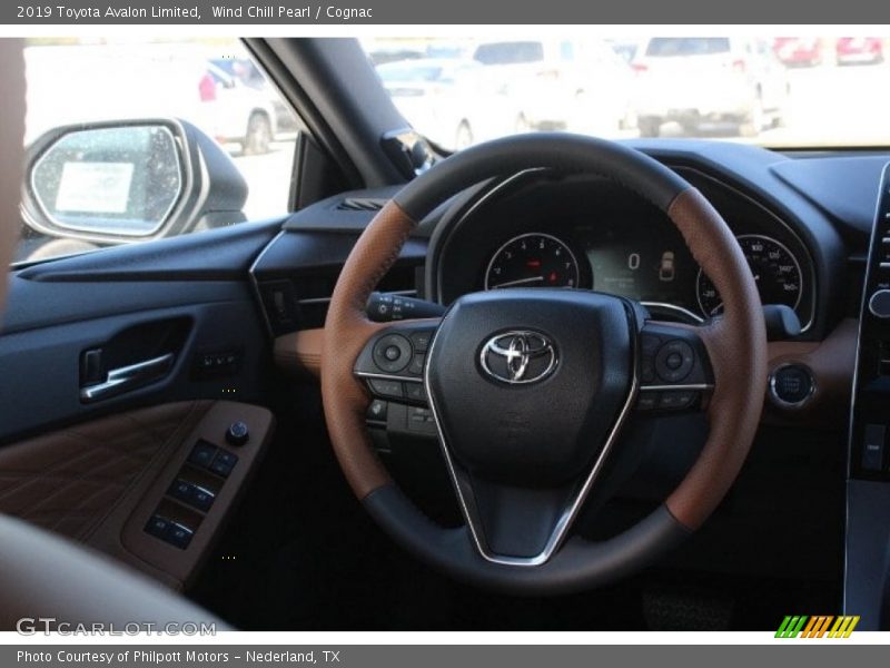 Wind Chill Pearl / Cognac 2019 Toyota Avalon Limited