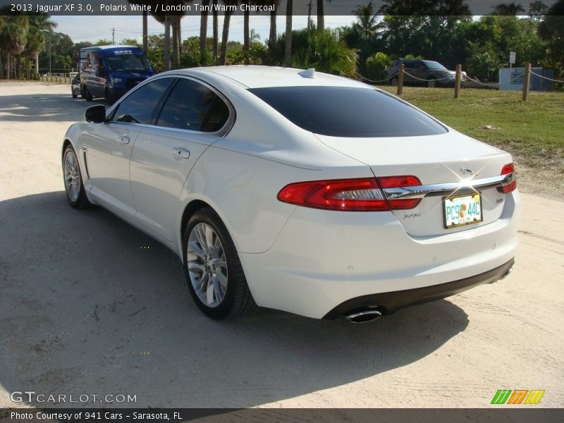 Polaris White / London Tan/Warm Charcoal 2013 Jaguar XF 3.0
