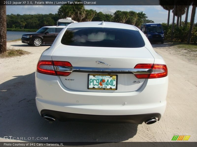 Polaris White / London Tan/Warm Charcoal 2013 Jaguar XF 3.0