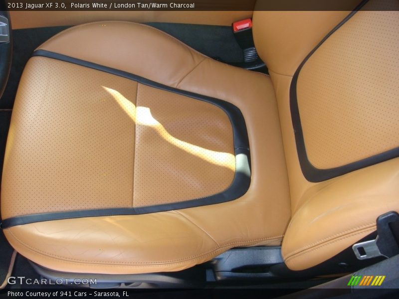 Polaris White / London Tan/Warm Charcoal 2013 Jaguar XF 3.0