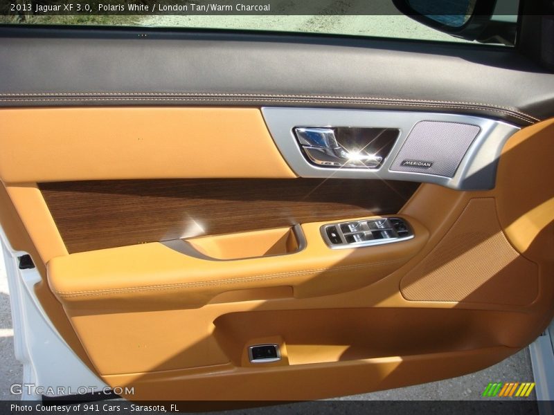 Polaris White / London Tan/Warm Charcoal 2013 Jaguar XF 3.0