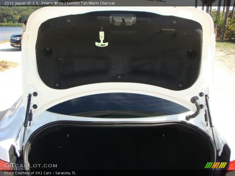 Polaris White / London Tan/Warm Charcoal 2013 Jaguar XF 3.0