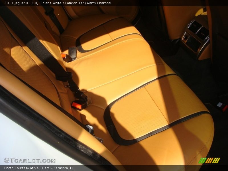 Polaris White / London Tan/Warm Charcoal 2013 Jaguar XF 3.0