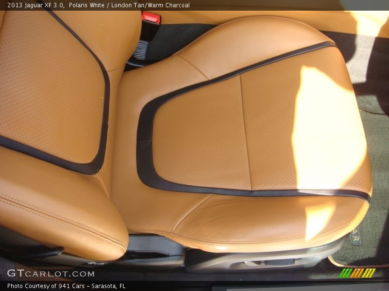 Polaris White / London Tan/Warm Charcoal 2013 Jaguar XF 3.0