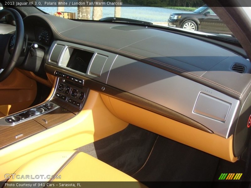 Polaris White / London Tan/Warm Charcoal 2013 Jaguar XF 3.0