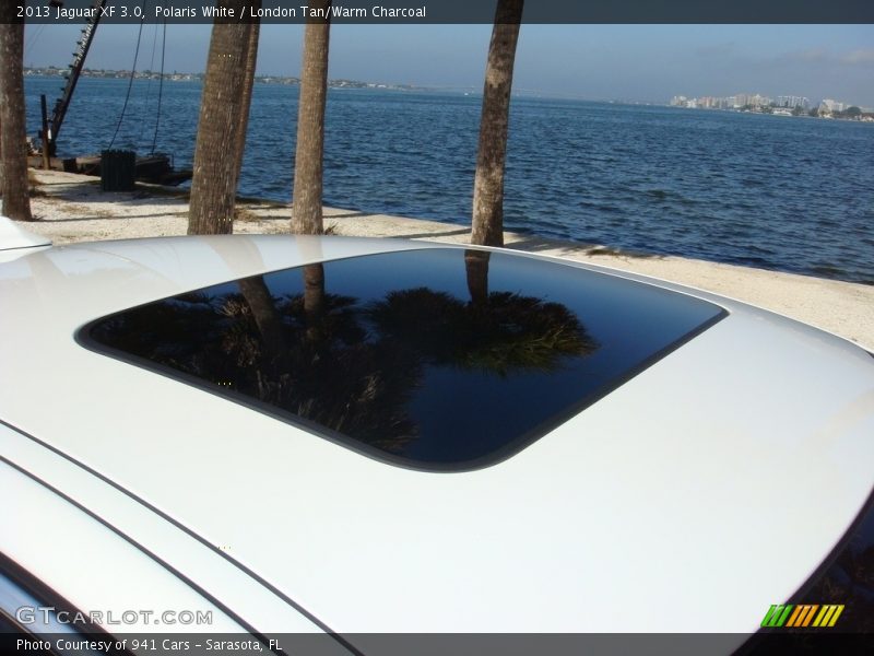 Polaris White / London Tan/Warm Charcoal 2013 Jaguar XF 3.0