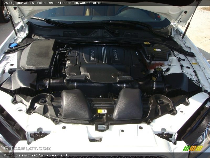 Polaris White / London Tan/Warm Charcoal 2013 Jaguar XF 3.0