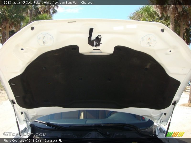 Polaris White / London Tan/Warm Charcoal 2013 Jaguar XF 3.0