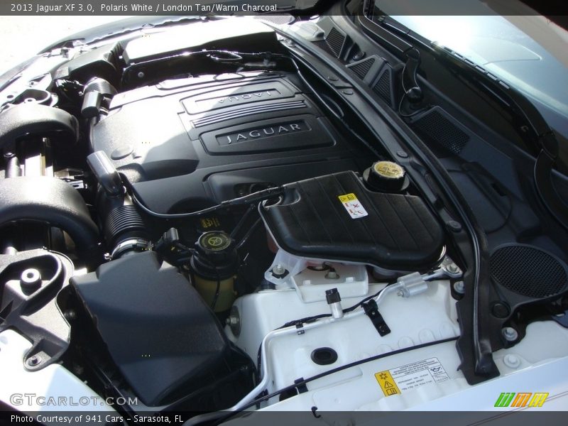 Polaris White / London Tan/Warm Charcoal 2013 Jaguar XF 3.0