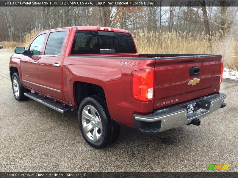 Cajun Red Tintcoat / Cocoa Dune 2018 Chevrolet Silverado 1500 LTZ Crew Cab 4x4