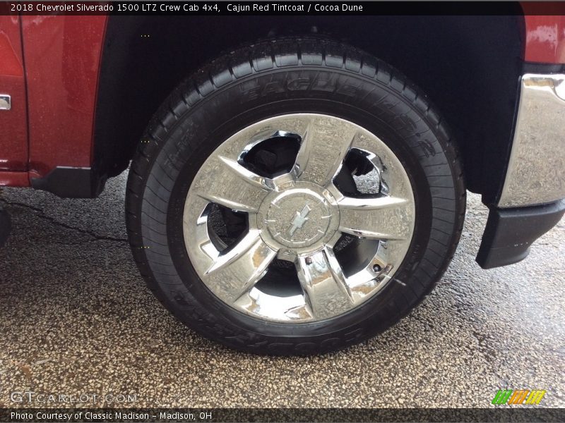 Cajun Red Tintcoat / Cocoa Dune 2018 Chevrolet Silverado 1500 LTZ Crew Cab 4x4
