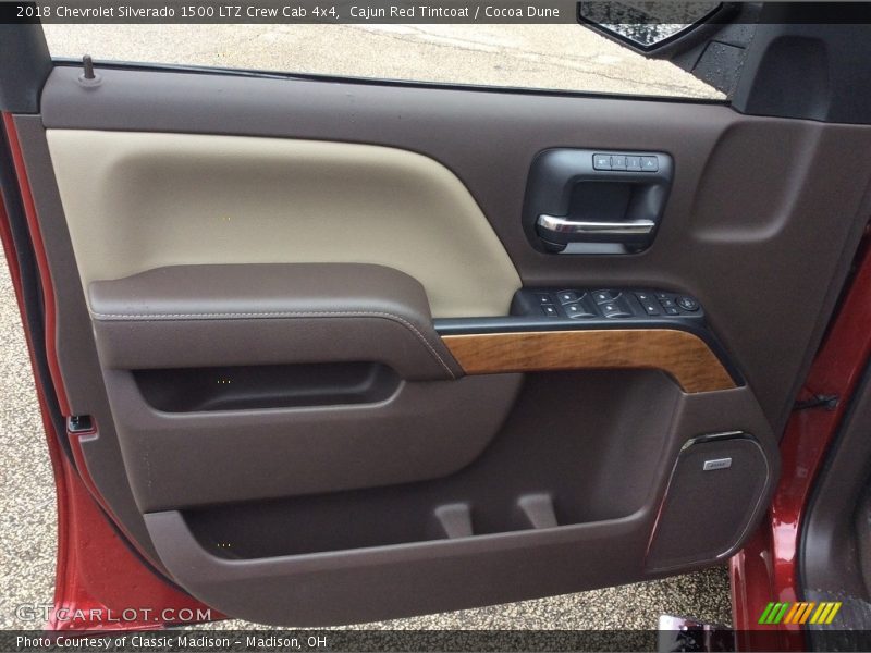 Cajun Red Tintcoat / Cocoa Dune 2018 Chevrolet Silverado 1500 LTZ Crew Cab 4x4