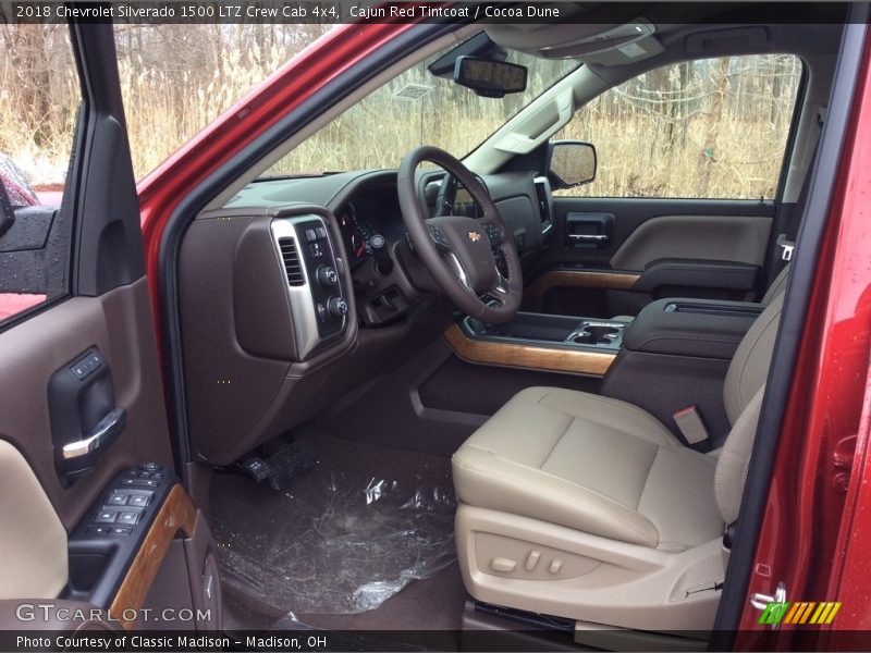 Cajun Red Tintcoat / Cocoa Dune 2018 Chevrolet Silverado 1500 LTZ Crew Cab 4x4
