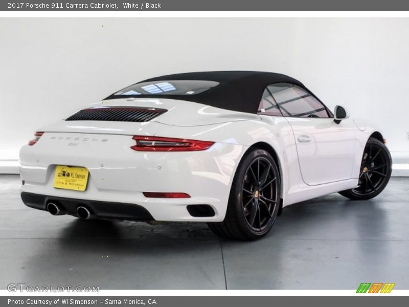 White / Black 2017 Porsche 911 Carrera Cabriolet