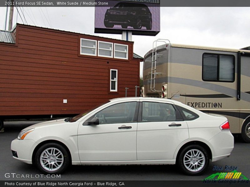 White Suede / Medium Stone 2011 Ford Focus SE Sedan