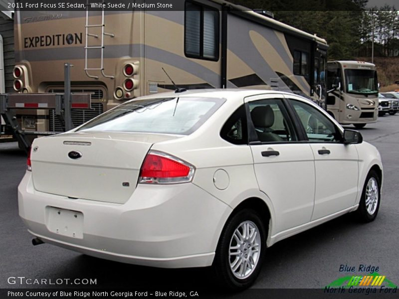 White Suede / Medium Stone 2011 Ford Focus SE Sedan