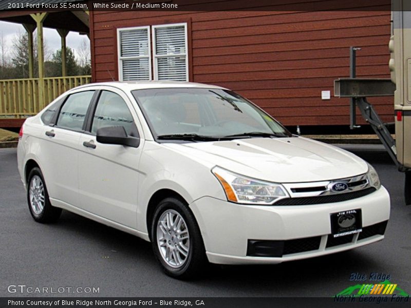 White Suede / Medium Stone 2011 Ford Focus SE Sedan